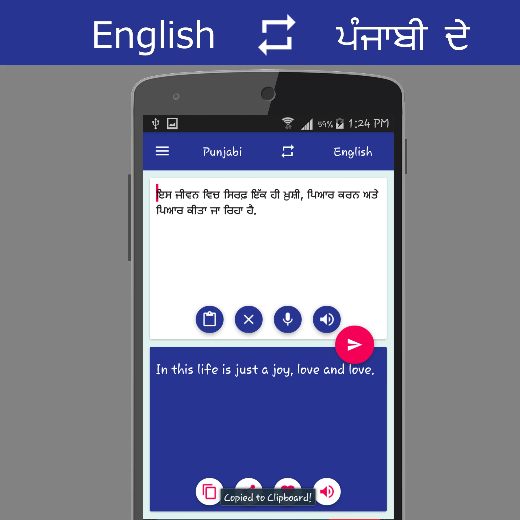 English - Punjabi Translator screenshot